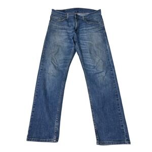 Levi Strauss 505 Jeans Mens W32 L30 Blue Denim Straight Fit Pants